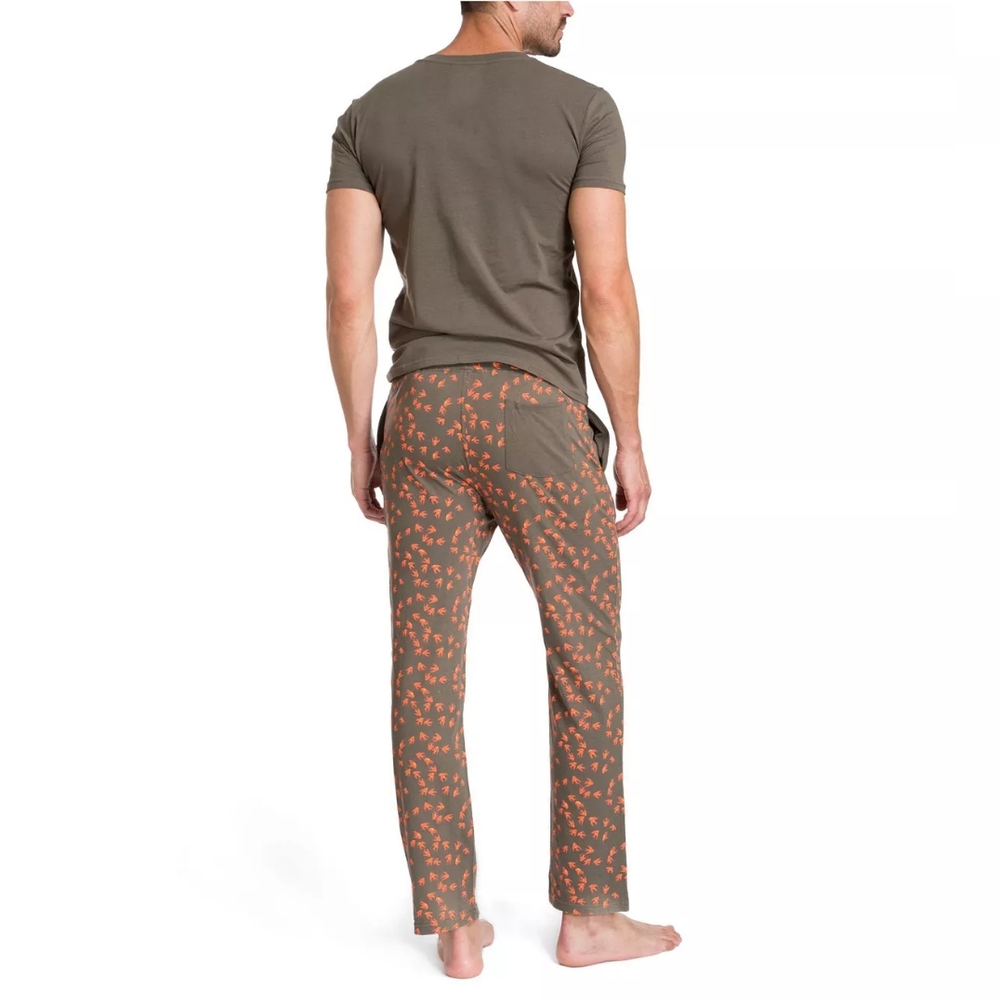Jared Lang Birds Pajama Set in Gift Box Orange + Green - Picture 2 of 10